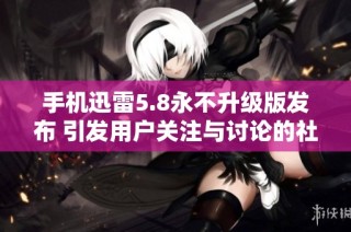 手机迅雷5.8永不升级版发布 引发用户关注与讨论的社会新闻
