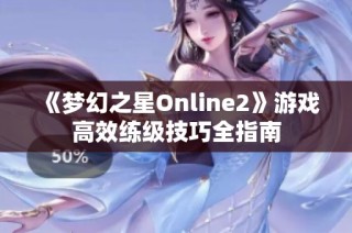《梦幻之星Online2》游戏高效练级技巧全指南