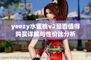 yeezy水蜜桃v2是否值得购买详解与性价比分析