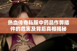 热血传奇私服中药品作弊插件的危害及背后真相揭秘