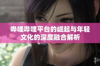 哔哩哔哩平台的崛起与年轻文化的深度融合解析