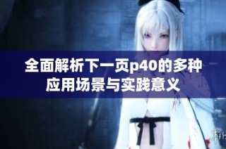 全面解析下一页p40的多种应用场景与实践意义