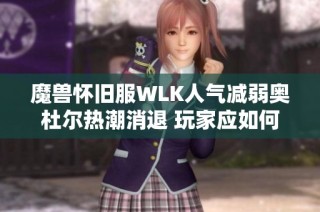 魔兽怀旧服WLK人气减弱奥杜尔热潮消退 玩家应如何应对这一变化