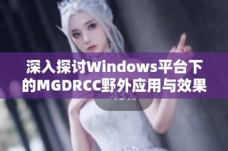 深入探讨Windows平台下的MGDRCC野外应用与效果