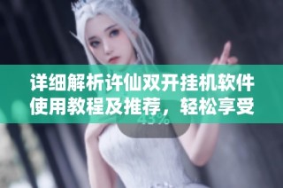 详细解析许仙双开挂机软件使用教程及推荐，轻松享受游戏乐趣