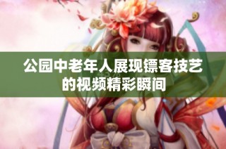 公园中老年人展现镖客技艺的视频精彩瞬间
