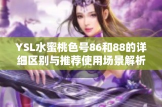 YSL水蜜桃色号86和88的详细区别与推荐使用场景解析