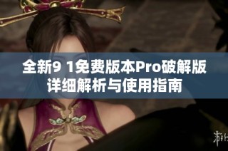 全新9 1免费版本Pro破解版详细解析与使用指南