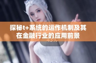 探秘t+系统的运作机制及其在金融行业的应用前景