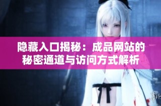 隐藏入口揭秘：成品网站的秘密通道与访问方式解析