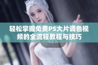 轻松掌握免费PS大片调色视频的全流程教程与技巧