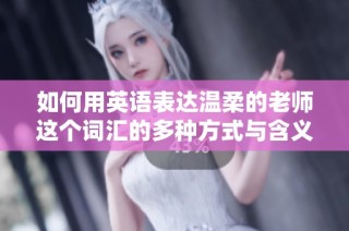 如何用英语表达温柔的老师这个词汇的多种方式与含义