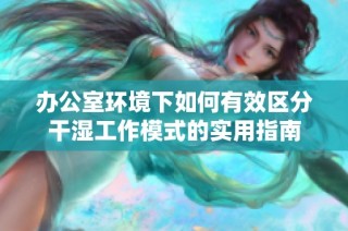 办公室环境下如何有效区分干湿工作模式的实用指南