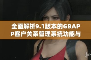 全面解析9.1版本的GBAPP客户关系管理系统功能与特点