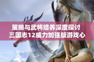 策略与武将培养深度探讨 三国志12威力加强版游戏心得分享与布局分析