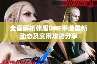 全面解析韩服DNF手游最新动态及实用攻略分享