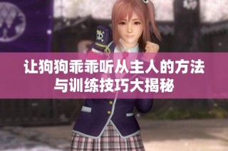 让狗狗乖乖听从主人的方法与训练技巧大揭秘