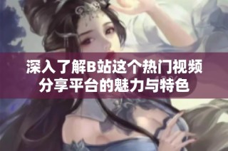 深入了解B站这个热门视频分享平台的魅力与特色