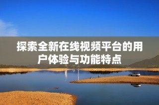 探索全新在线视频平台的用户体验与功能特点