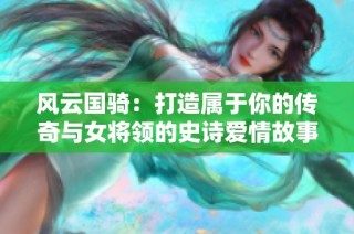 风云国骑：打造属于你的传奇与女将领的史诗爱情故事