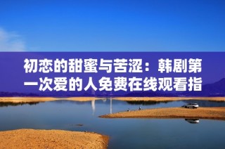 初恋的甜蜜与苦涩：韩剧第一次爱的人免费在线观看指南