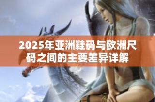 2025年亚洲鞋码与欧洲尺码之间的主要差异详解