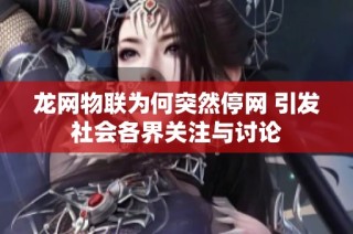 龙网物联为何突然停网 引发社会各界关注与讨论