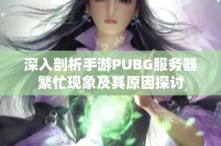 深入剖析手游PUBG服务器繁忙现象及其原因探讨