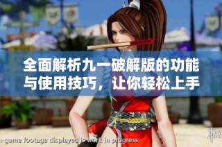 全面解析九一破解版的功能与使用技巧，让你轻松上手