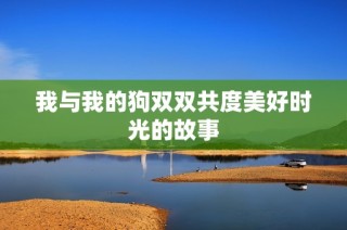我与我的狗双双共度美好时光的故事