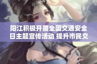 阳江积极开展全国交通安全日主题宣传活动 提升市民交通安全意识与文明出行理念