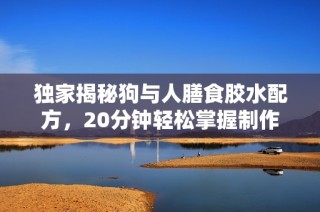 独家揭秘狗与人膳食胶水配方，20分钟轻松掌握制作技巧