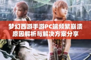 梦幻西游手游PC端频繁崩溃原因解析与解决方案分享