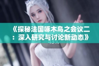 《探秘法国啄木鸟之会议二：深入研究与讨论新动态》