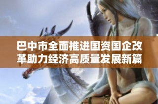 巴中市全面推进国资国企改革助力经济高质量发展新篇章