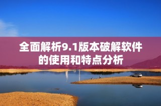 全面解析9.1版本破解软件的使用和特点分析