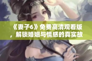 《妻子6》免费高清观看版，解锁婚姻与情感的真实故事新篇章