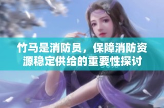 竹马是消防员，保障消防资源稳定供给的重要性探讨