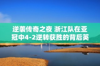 逆袭传奇之夜 浙江队在亚冠中4-2逆转获胜的背后英雄与精彩故事揭秘