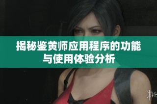 揭秘鉴黄师应用程序的功能与使用体验分析
