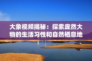 大象视频揭秘：探索庞然大物的生活习性和自然栖息地魅力