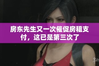 房东先生又一次催促房租支付，这已是第三次了