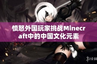 愤怒外国玩家挑战Minecraft中的中国文化元素