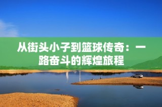 从街头小子到篮球传奇：一路奋斗的辉煌旅程