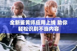 全新鉴黄师应用上线 助你轻松识别不当内容