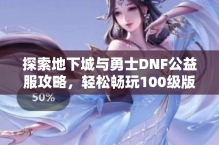 探索地下城与勇士DNF公益服攻略，轻松畅玩100级版本技巧分享