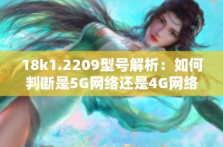 18k1.2209型号解析：如何判断是5G网络还是4G网络设备
