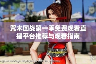 咒术回战第一季免费观看直播平台推荐与观看指南