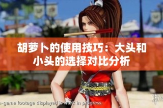 胡萝卜的使用技巧：大头和小头的选择对比分析