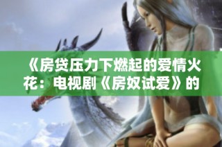 《房贷压力下燃起的爱情火花：电视剧《房奴试爱》的开篇故事》
